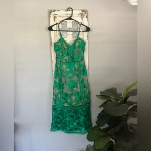 Lulus Deeply Cherish Green Lace Dress sz XS thumbnail 4