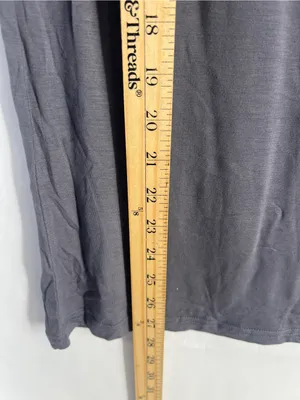 WonderWink Layers Slinky Knit Short Sleeve Tee Pewter Gray Size Small NWT thumbnail 8