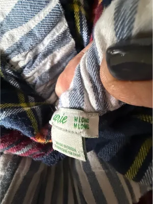 Aerie Cozy Plaid Flannel Lounge Pants with Drawstring Waist and Button Detail thumbnail 9