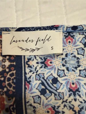 Lavender Field Boho Tie-Front Bell Sleeve Blouse thumbnail 4