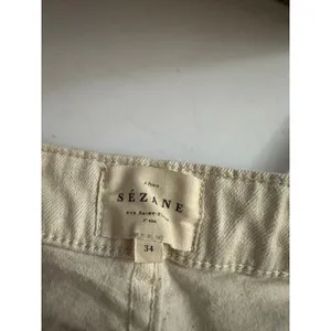 Sézane Manu Trousers in Mottled Ecru size 34 US 2 Pleated Tapered thumbnail 13