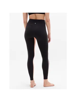 $99 NWOT Athleta Elation Ultra High Rise Piping Leggings black/mimosa pink XS thumbnail 5