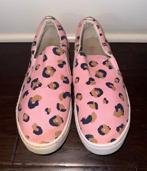 Lilly Pulitzer Pink Leopard Print Slip-On Sneakers 10 thumbnail 1