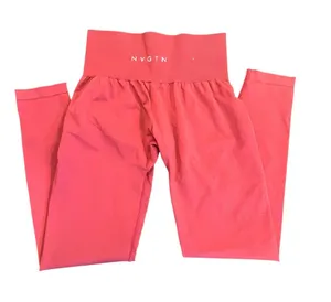 NVGTN Red Coral Contour Seamless Leggings Workout thumbnail 1