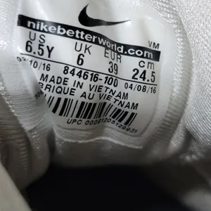 Nike Air Max 90 Print Sneakers Women 6.5 White Bronze Leather Lace Up Running thumbnail 2