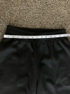 Black Fleece Lined Winter Jogger Pants Size M | Heavyweight Warm Athletic Pants thumbnail 4