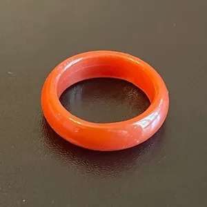 Red agate ring size 7 thumbnail 1