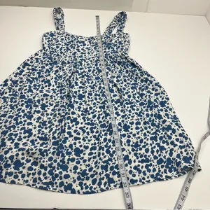 Reformation Serene Dress Womens Size 6 Rainey‎ Blue White Mini Festival *FLAW thumbnail 12