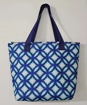 NEW Insulated Cooler Tote Bag Multicolor Striped Summer Beach Picnic Tra… thumbnail 1
