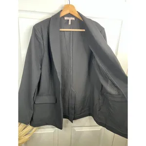 BCBGeneration Black Single-Button Notched Lapel Blazer Jacket Size S thumbnail 4