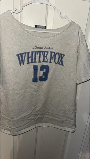 White fox off the shoulder top thumbnail 2