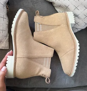 Toms Tan Suede Booties thumbnail 1
