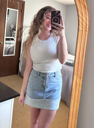 These Three Boutique Denim skirt thumbnail 3