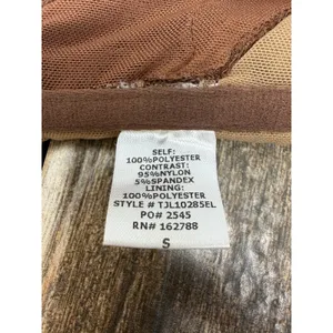 JLUXLABEL Chocolate Brown Lace Bustier Top TJL10285EL Small NWT thumbnail 5