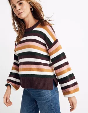 Madewell Sz XS Sweater Striped Payton‎ Pullover Coziest Yarn Merino Wool Alpaca thumbnail 1