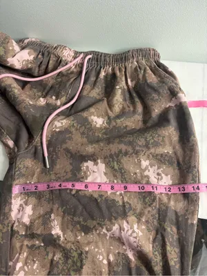 Davi and Dani Holding On Pink Camouflage Wide Leg Baggy Pants Toggle Drawstring thumbnail 7
