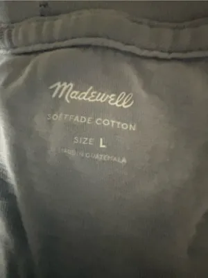 Madewell Light Blue V-Neck Short Sleeve Tee thumbnail 7