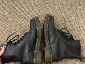 Dr. Martens 1460 Smooth Leather Lace-Up Boots in black thumbnail 8