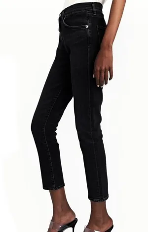 EUC AGOLDE Toni Crop Skinny Jeans thumbnail 1