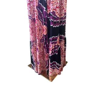 BISOU BISOU Baby Doll Boho Artsy Y2K Maxi Dress Crochet Halter 8 Michele Bonbot thumbnail 5