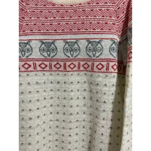 Woolrich Owls Fair Isle Wool Mohair Sweater Women's Size‎ Medium thumbnail 8