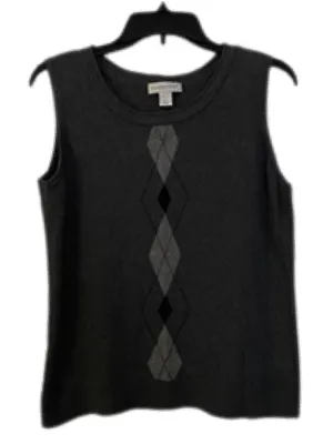 Christopher and Banks 100% Cotton Argyle Sweater Vest Size Large Preppy thumbnail 1