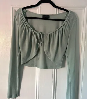 White Fox Tie Crop Top thumbnail 1