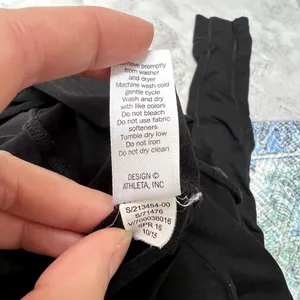 Athleta Hoodie Sz Small‎ Black Hooded Pullover Thin Sweatshirt Running 1/4 Zip thumbnail 5