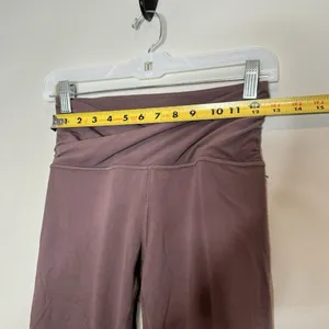 Lululemon Align High Rise Cross Waist Crop 21” Leggings Size 6 Taupe Purple thumbnail 5