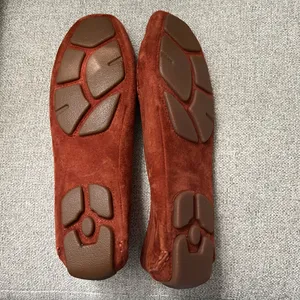 NEW Ugg Burnt Orange Suede Shearling Moccasin Loafers thumbnail 4