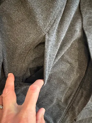 Lululemon Coast Wrap II Open Front Cardigan French Terry Gray Size 6 - C52-079 thumbnail 5