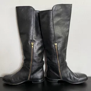 Vintage COACH Monique Equestrian Riding Boots Black Leather Calf Length Size 7 B thumbnail 16