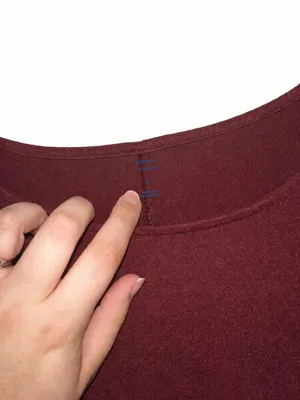 Old Navy Women's Long Sleeve Swing Dress - Burgundy thumbnail 3