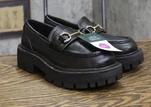 Wild Fable Womens Slip On Platform Loafers Black 5.5M thumbnail 1