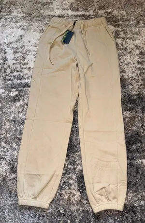 Beige Women's Drawstring Jogger Pants Tan thumbnail 1