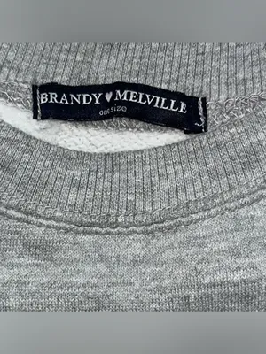 Brandy Melville John Galt Crop Sweatshirt Pacific City Rainbow One Size Beach thumbnail 8