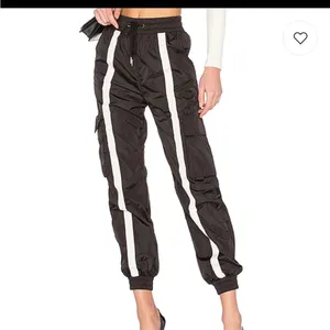 Danielle Guizio Striped Track Pants Joggers‎ Nylon Black White Size S thumbnail 5