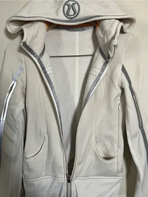 Lululemon Uba Hoodie Reflective Polar Cream-Creamsicle Pop Sz 4 Special Edition thumbnail 5