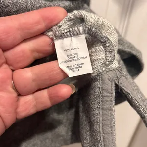 J.‎ Crew Gray Heathered Cotton Pocket Sweatshirt Top Womens Large Athleisure thumbnail 6