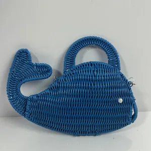 Tommy Bahama Blue Whale Wicker‎ Crossbody Bag Novelty Nautical Purse thumbnail 15
