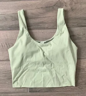 Style runner green sports bra thumbnail 1
