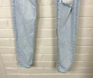 American Eagle Distressed Light Wash High Rise Jegging Size 2 thumbnail 5