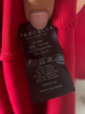Marcella NYC Marvin European Ponte Tank Maxi Dress Red Size Small Quiet Luxury thumbnail 8