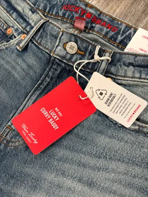 Lucky Brand Baggy Mid Rise Curvy Wide Leg 28L NEW thumbnail 9
