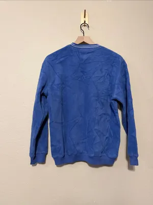 Disney Golf Collection Pullover Women's M Blue Fleece Logo Banded Hem Sweatshirt thumbnail 5
