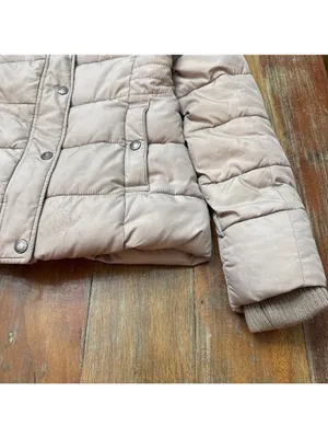 Abercrombie & Fitch Beige Puffer Jacket Womens XS thumbnail 4