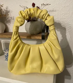JW PEI Yellow Handle Shoulder Bag Gabbi Ruched Hobo Handbag thumbnail 1