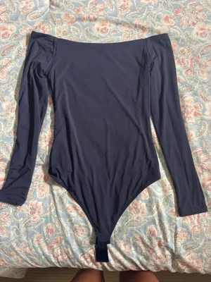 Amazon Suuskess Navy Off the Shoulder Body Suit thumbnail 1