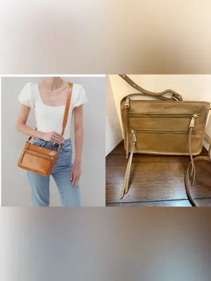 NWTs HOBO 'Mission' Cameo Metallic Leather Crossbody & Shoulder Bag thumbnail 2