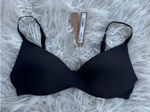 Skims Wireless Form Pushup Plunge Bra Onyx Size 36B thumbnail 1
